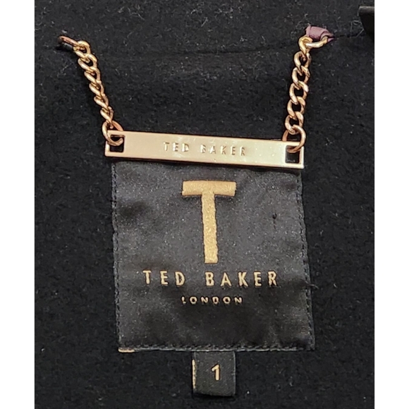 Ted Baker London Paria Short Wrap Cashmere Blend Wool Coat - Picture 12 of 16